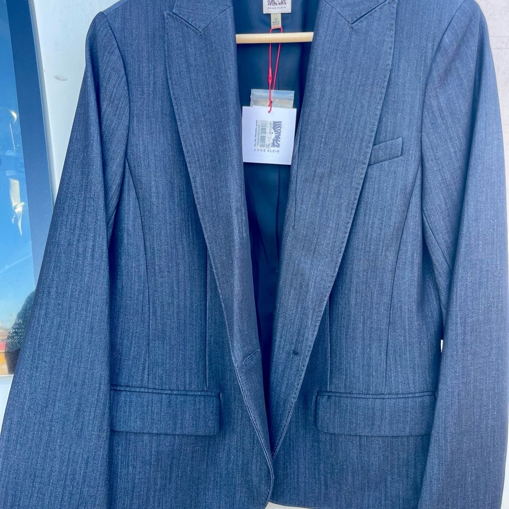 Anne Klein Elegant Blue Blazer